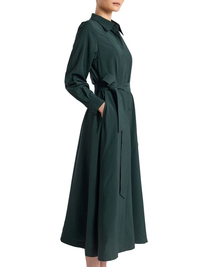 Randi Midi Dress in Deep Pine image 3