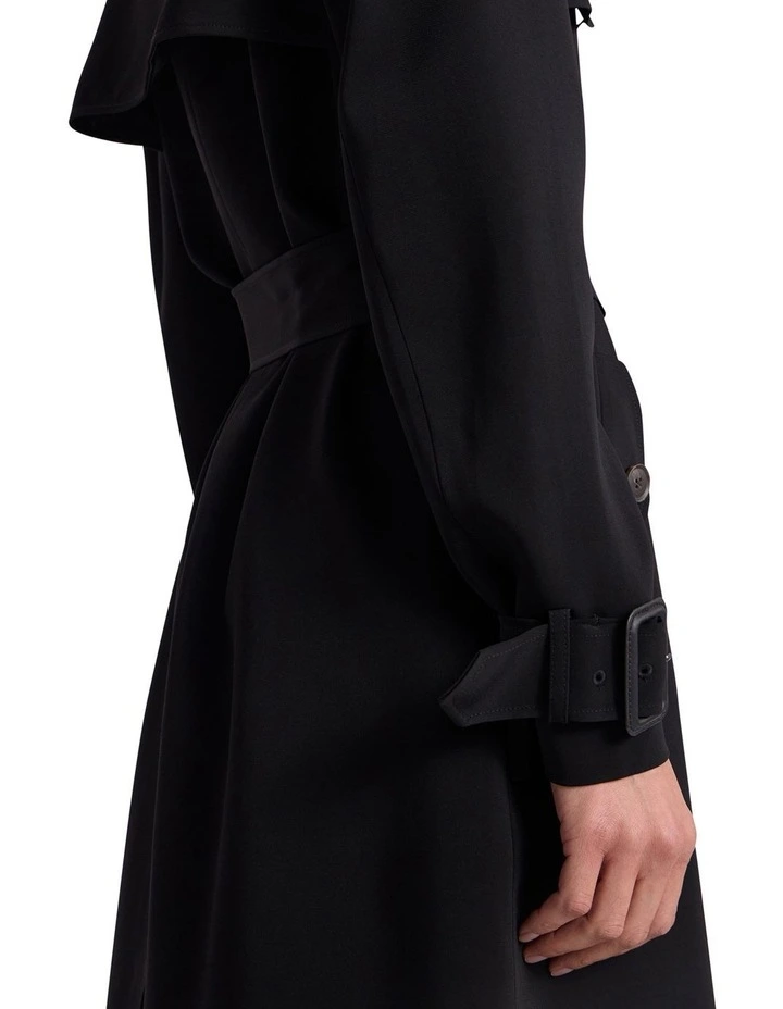 Renya Trench Coat in Black image 4