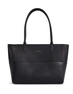 Hansel Leather Tote Bag in Black