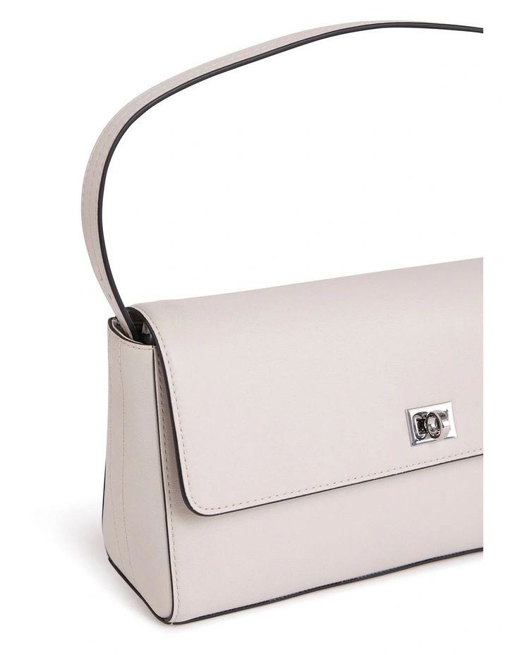 Concetta Leather Shoulder Bag in Stone image 4