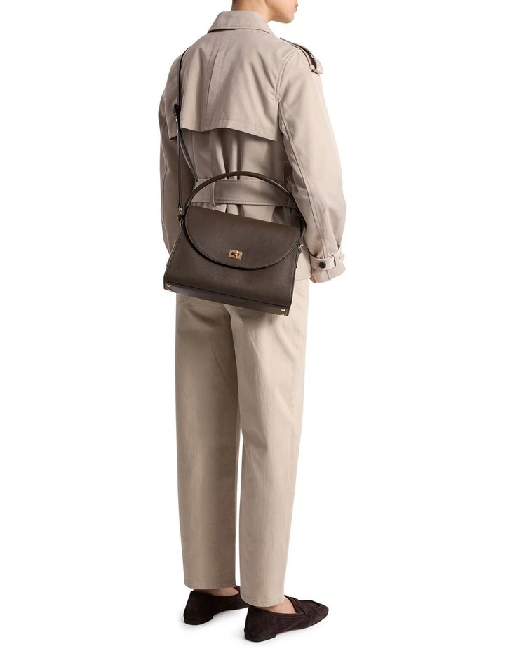 Alan Leather Bag in Chocolate image 5