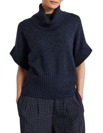 Navy Melange colour