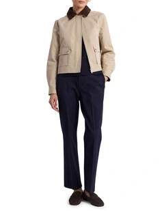 Cedric Straight Leg Pant in Navy