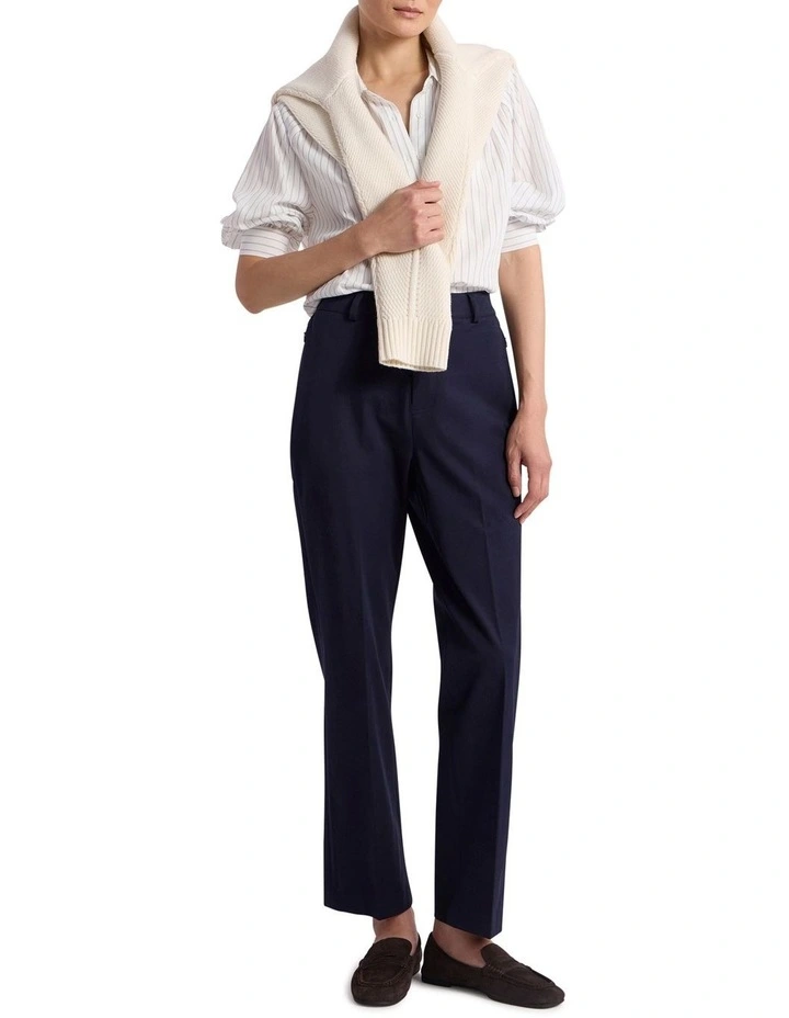 Enzo Blouse in Navy Stripe image 2