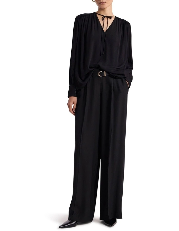 Norris Viscose Blouse in Black image 2