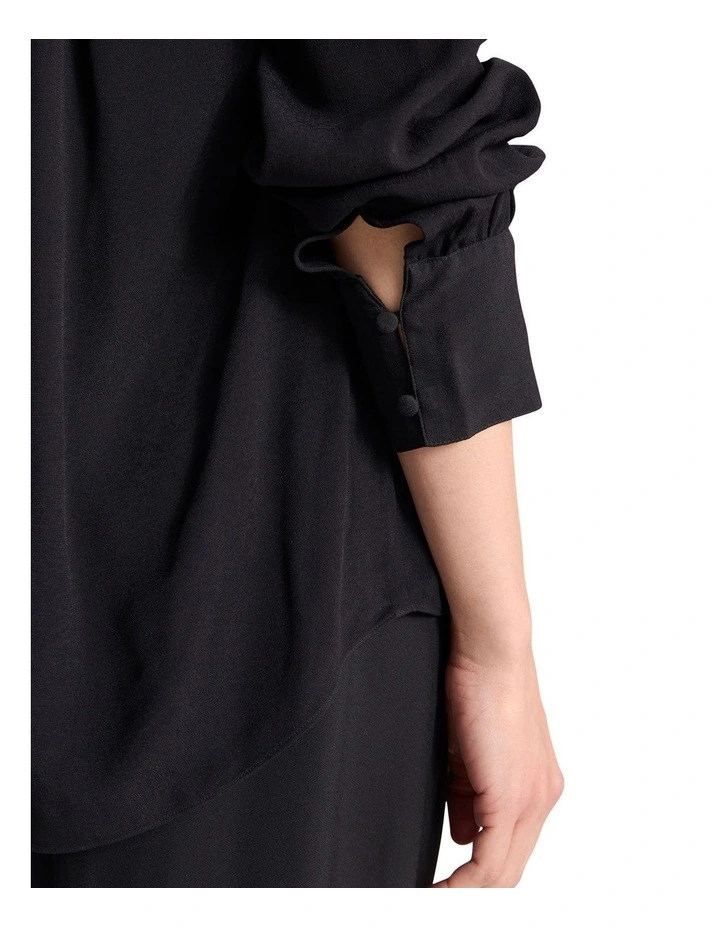 Norris Viscose Blouse in Black image 4