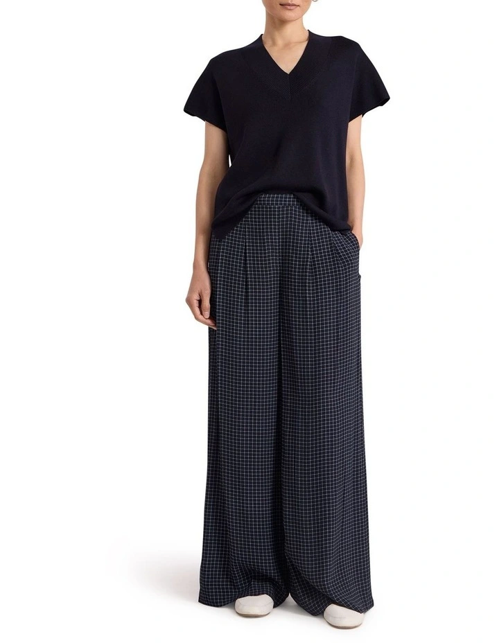 Laverne Merino Knit Vest in Navy image 2