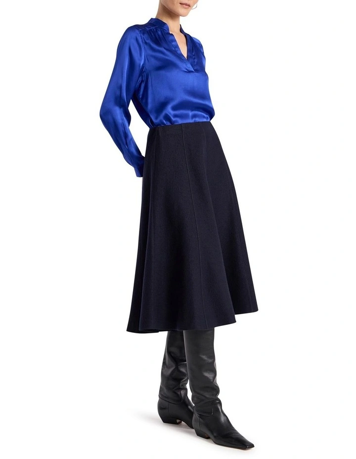 Cristobal Silk Blouse in Royale Blue image 2