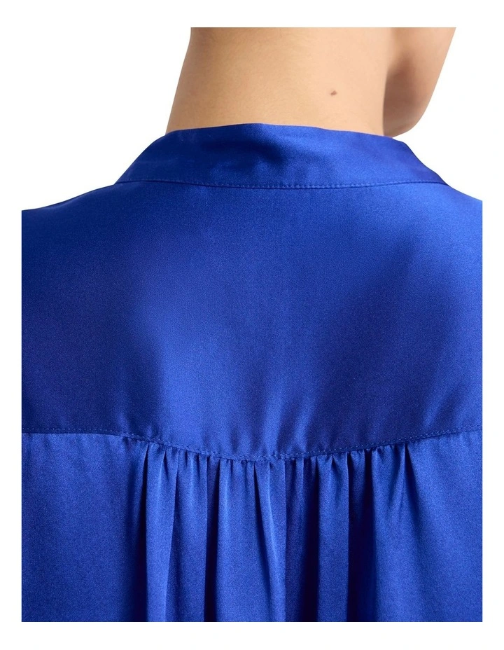 Cristobal Silk Blouse in Royale Blue image 4