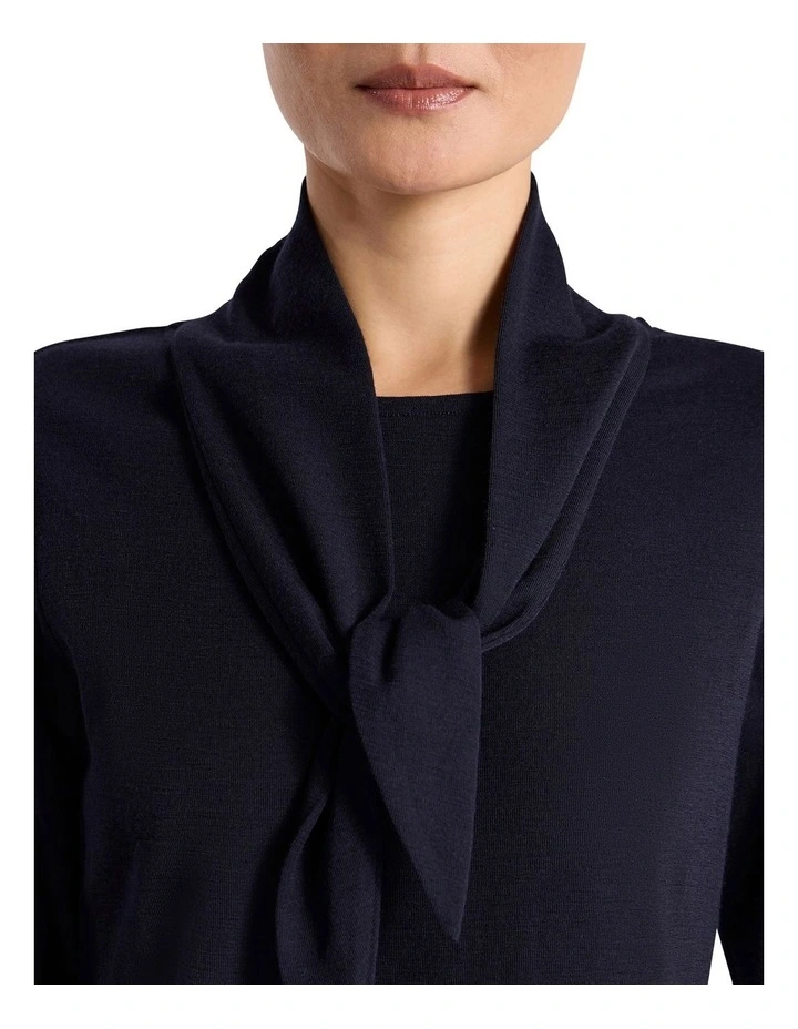 Amber Babywool Top in Navy image 3