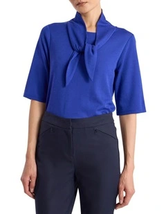 Amber Babywool Top in Royale Blue