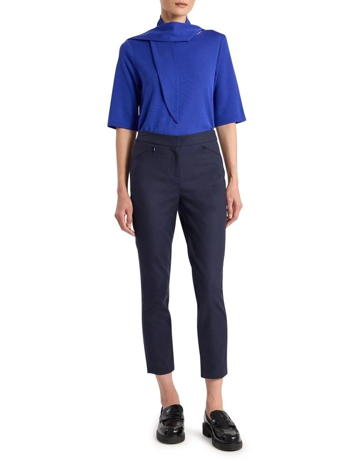 Amber Babywool Top in Royale Blue image 2