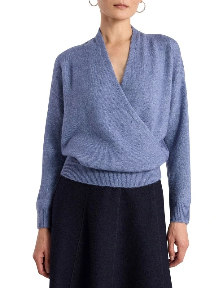 Lark Wrap Knit in Cadet Blue image 1
