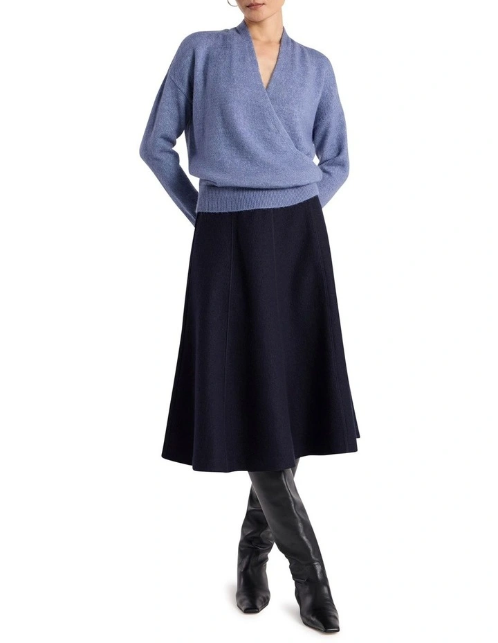 Lark Wrap Knit in Cadet Blue image 2