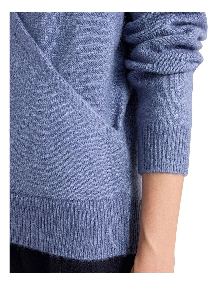 Lark Wrap Knit in Cadet Blue image 3