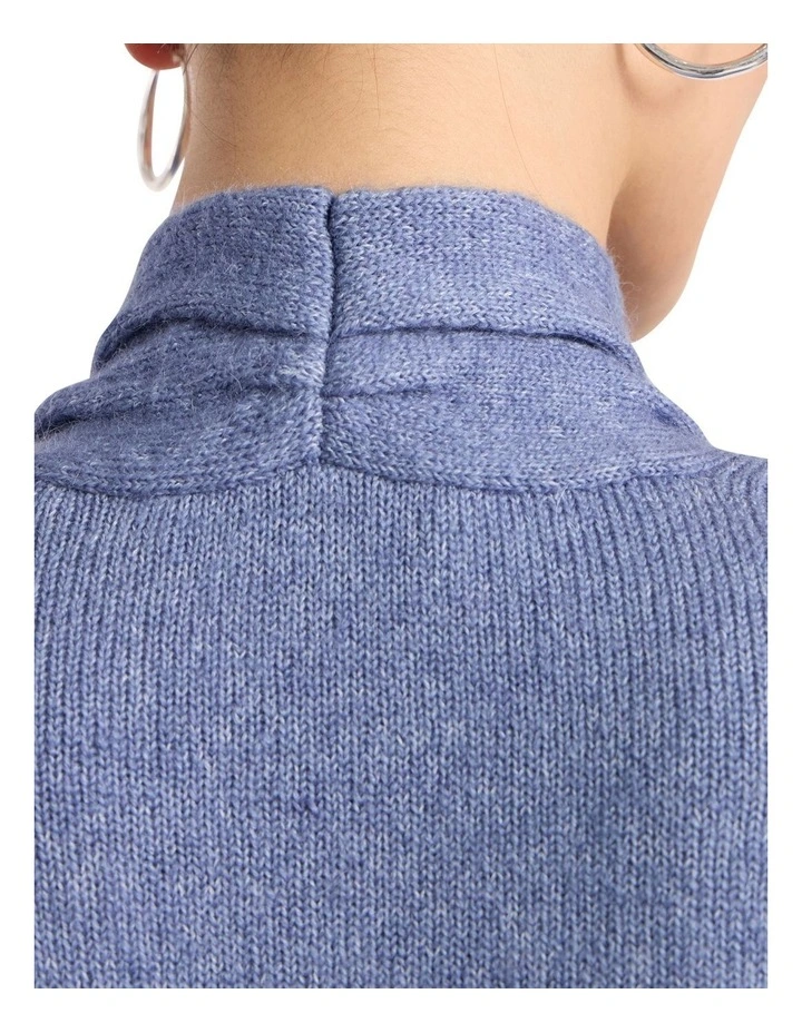 Lark Wrap Knit in Cadet Blue image 4