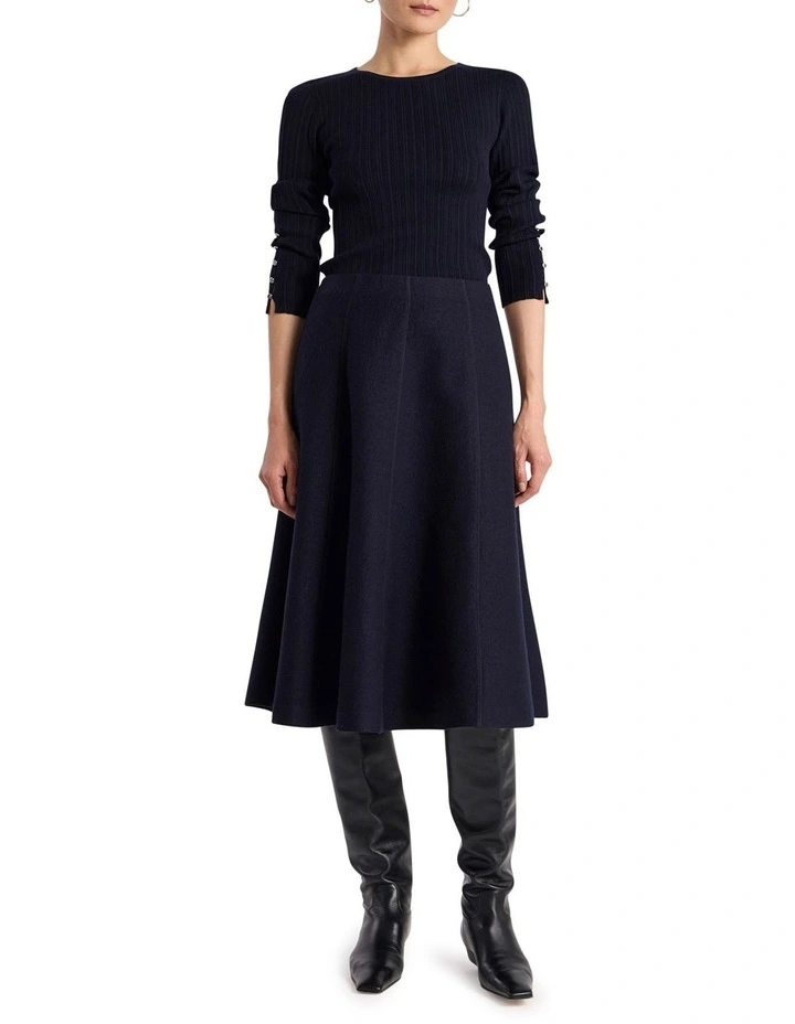 Mikka Rib Knit in Navy image 2