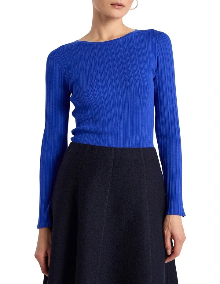 Mikka Rib Knit in Royale Blue image 1