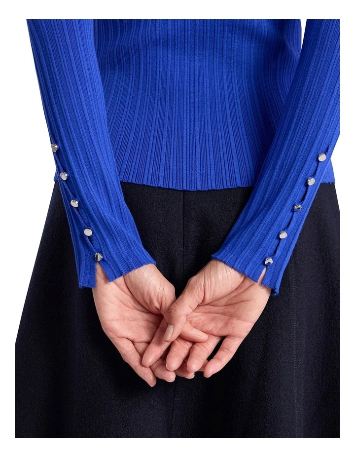 Mikka Rib Knit in Royale Blue image 4