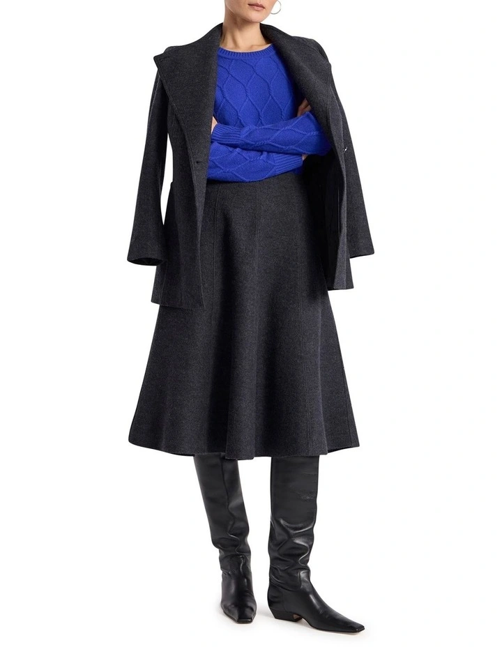 Kehlani Cashmere Knit Jumper in Royale Blue image 2