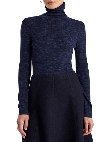 Navy Melange colour