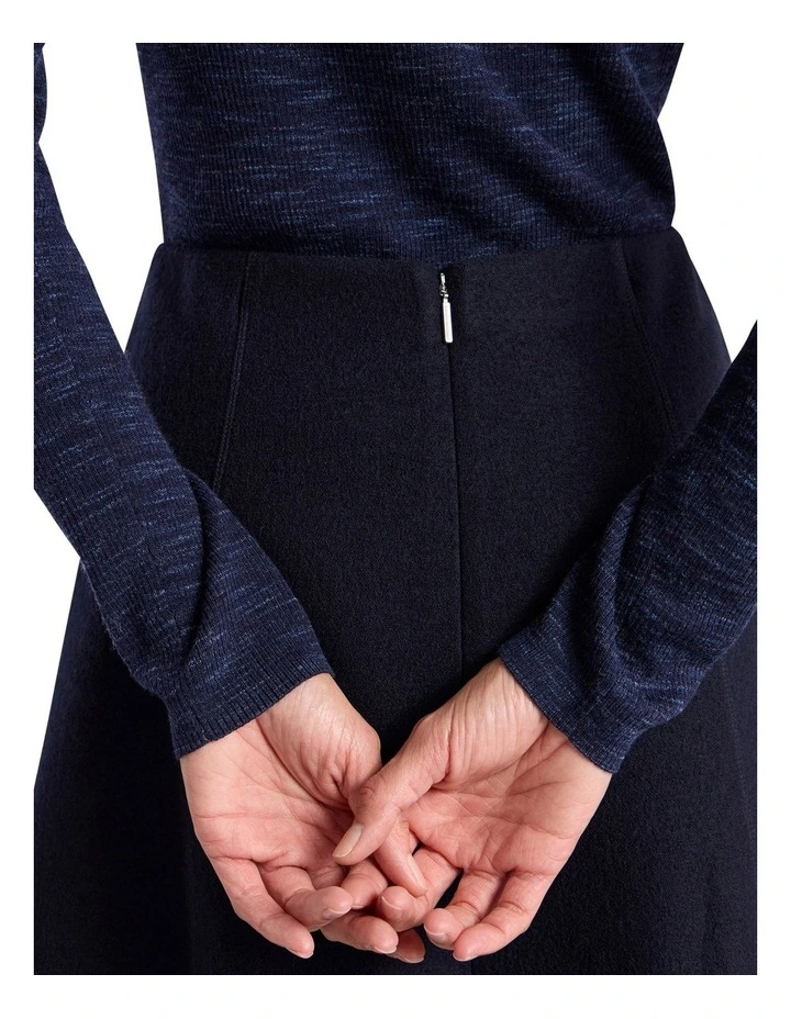 Bridget Merino Knit Top in Navy Melange image 4