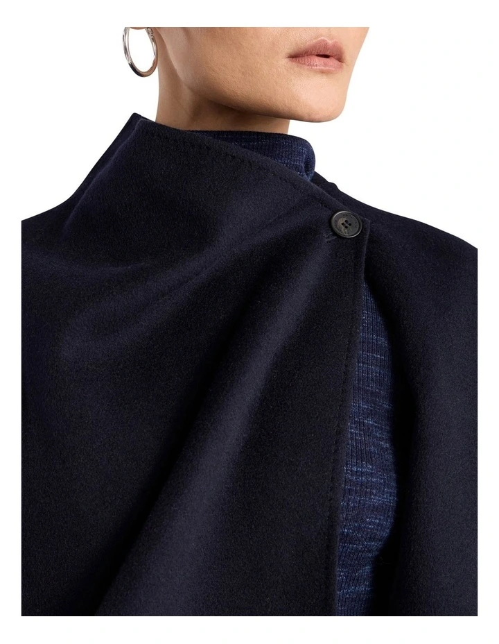 Benedetta Double Faced Jacket in Navy image 3