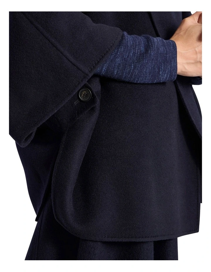 Benedetta Double Faced Jacket in Navy image 5