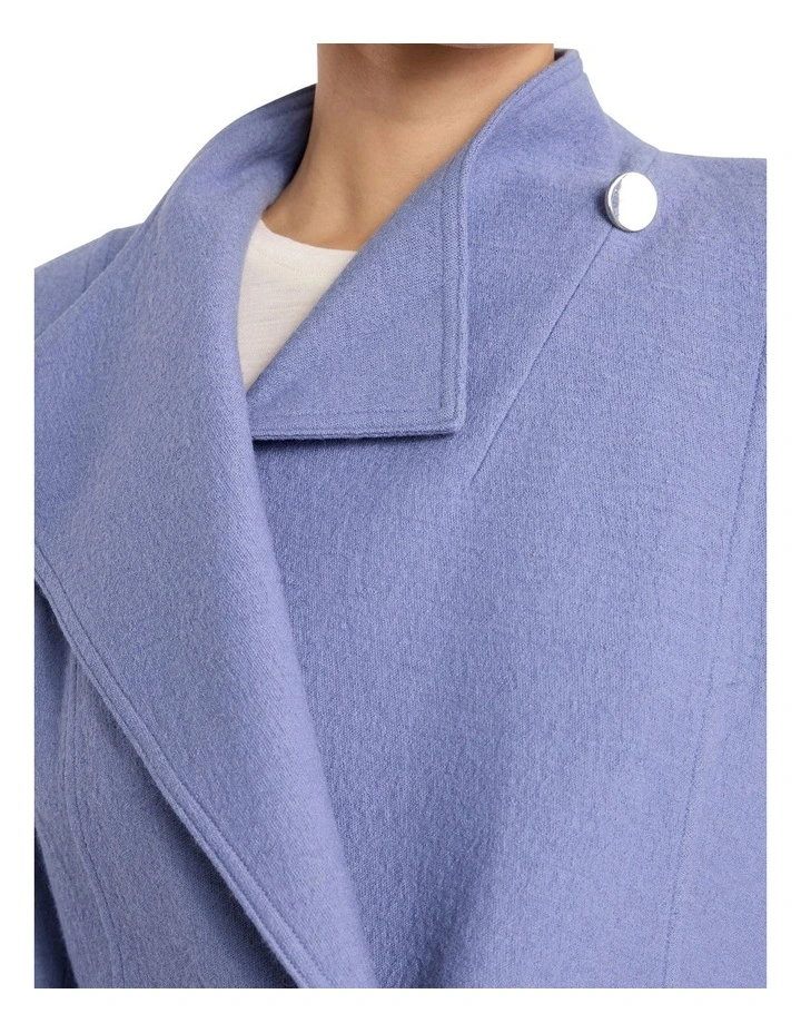 Luisa Felted Wool Coat in Cadet Blue image 3