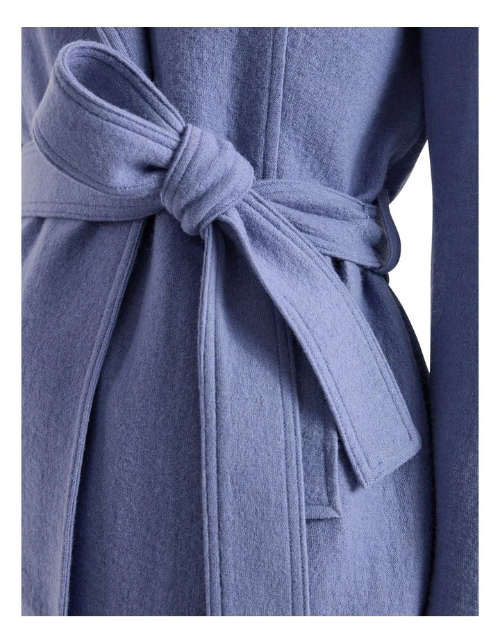Luisa Felted Wool Coat in Cadet Blue image 4