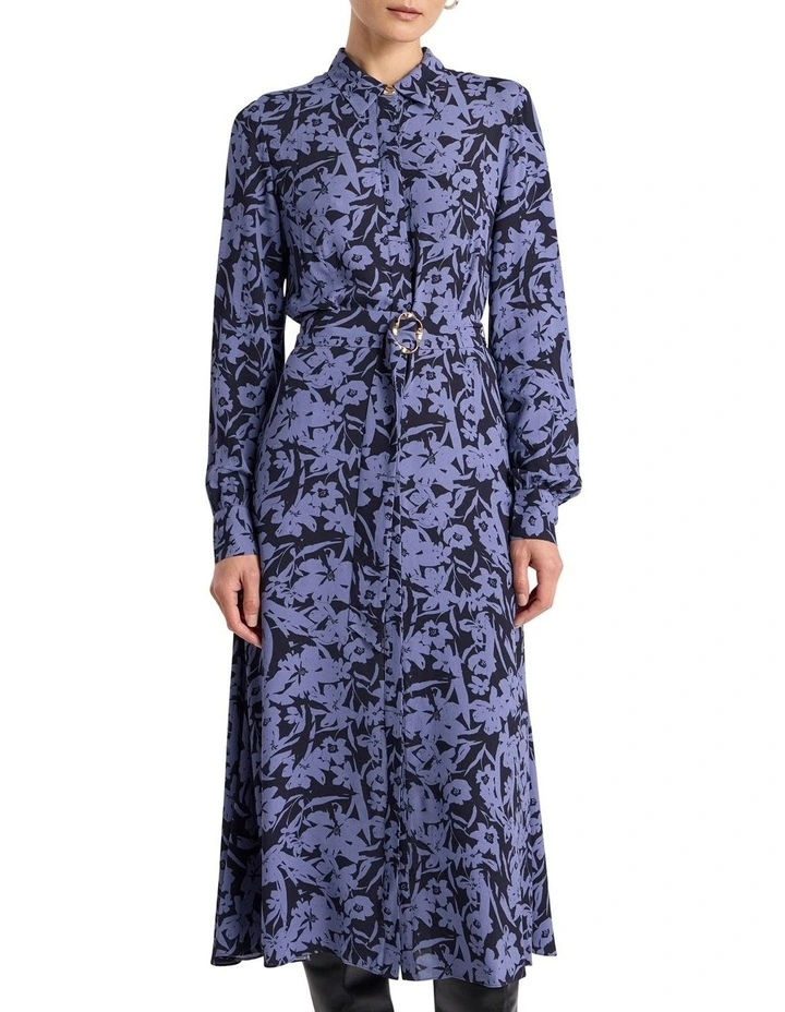 Aster Viscose Dress in Blue Multi image 2