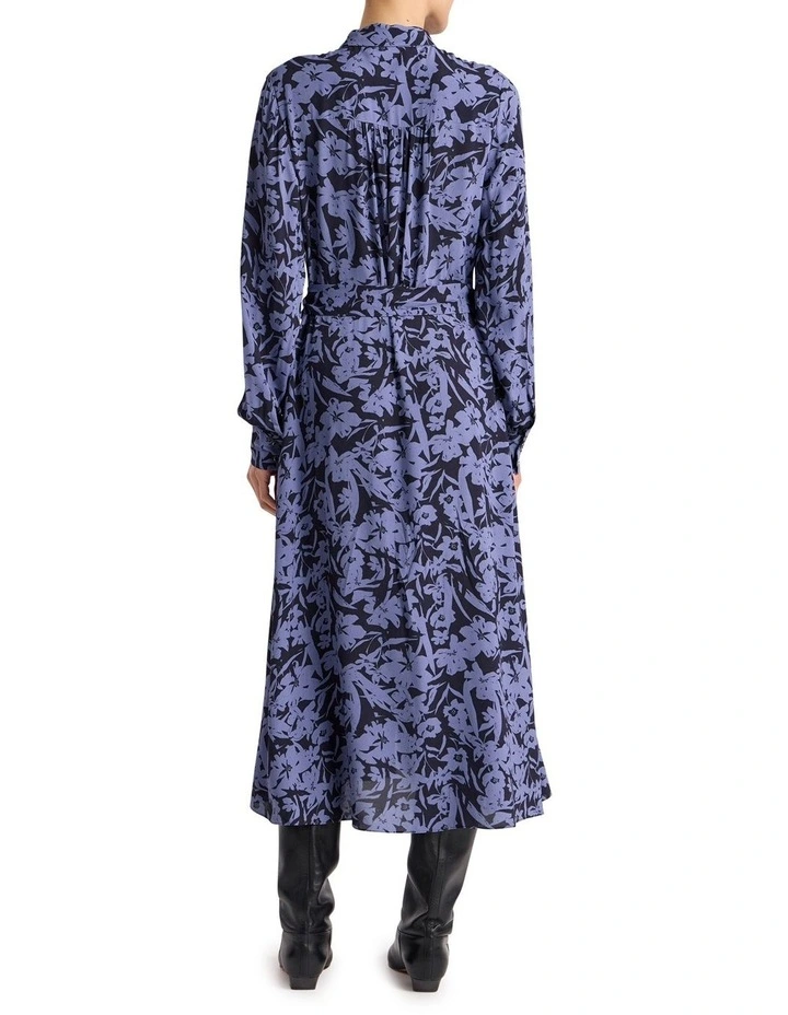 Aster Viscose Dress in Blue Multi image 5