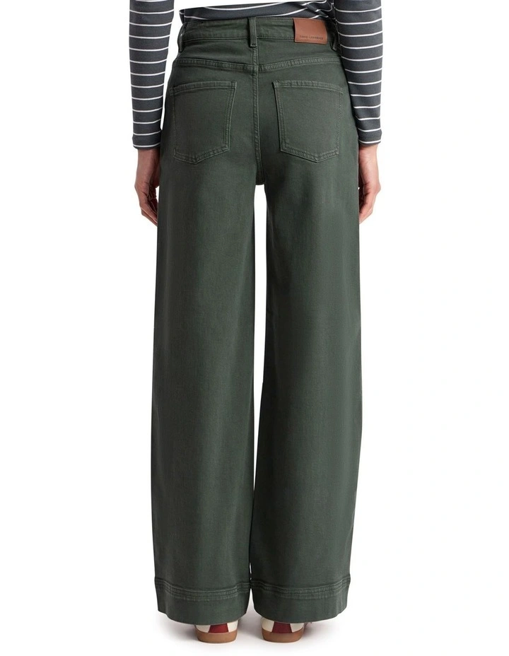 Lily Straight Leg Pant in Nori Green image 5