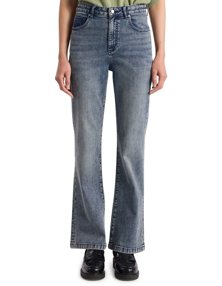 Shandie Kick Flare Jean in Antique Wash image 2