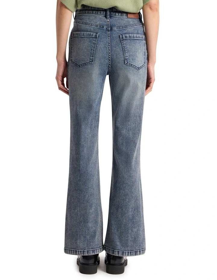 Shandie Kick Flare Jean in Antique Wash image 5