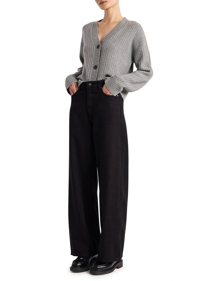 Atlan Wide Leg Jean in Black image 1