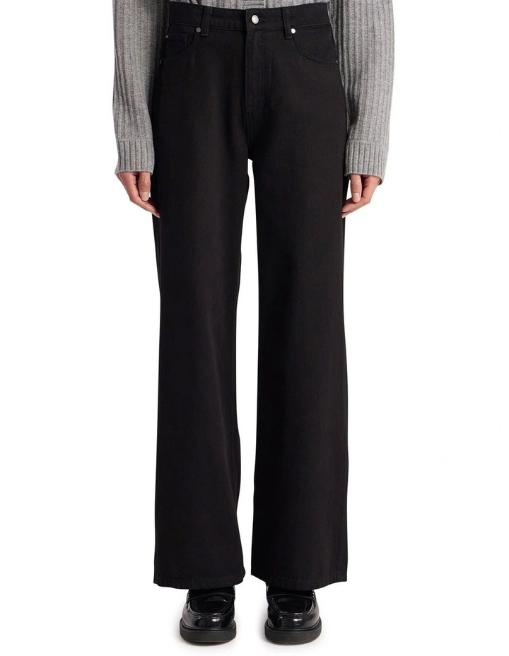 Atlan Wide Leg Jean in Black image 2