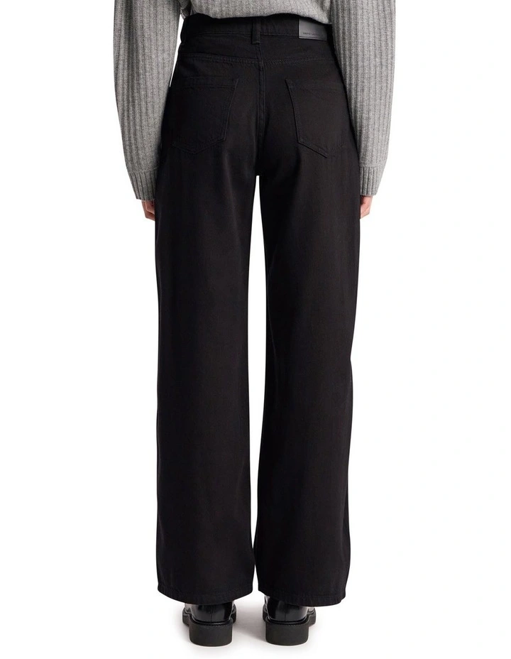 Atlan Wide Leg Jean in Black image 5