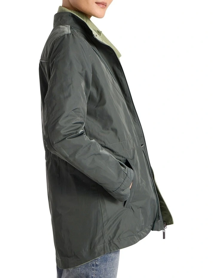 Camryn Reversible Anorak Coat in Mojito Green/Nori Green image 2