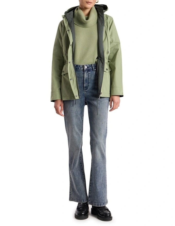 Camryn Reversible Anorak Coat in Mojito Green/Nori Green image 3