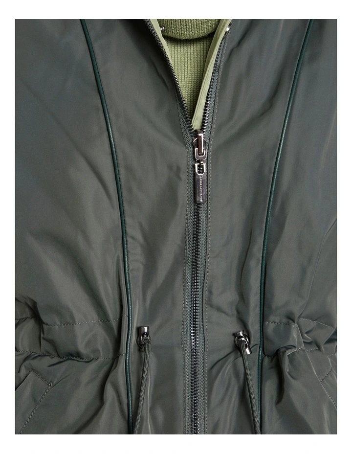 Camryn Reversible Anorak Coat in Mojito Green/Nori Green image 5
