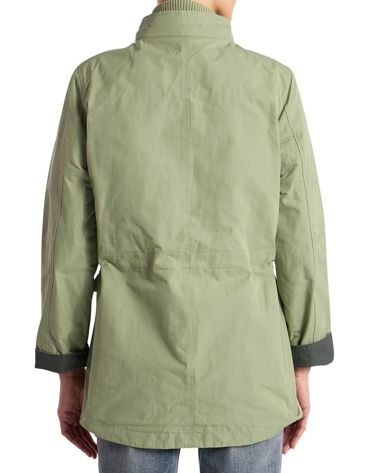Camryn Reversible Anorak Coat in Mojito Green/Nori Green image 6