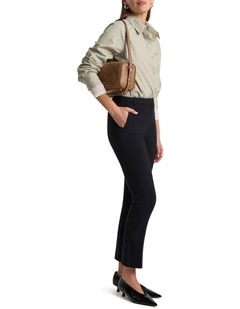 Bennie Bengaline 7/8 Pant in Black