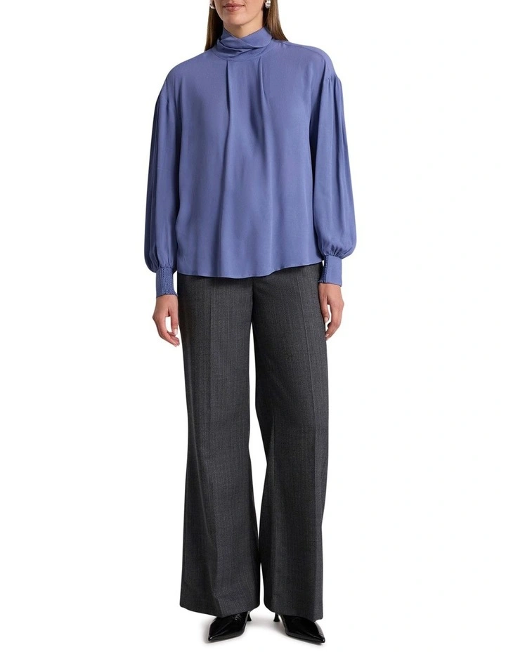 Calliopy Viscose Blouse in Cadet Blue image 2