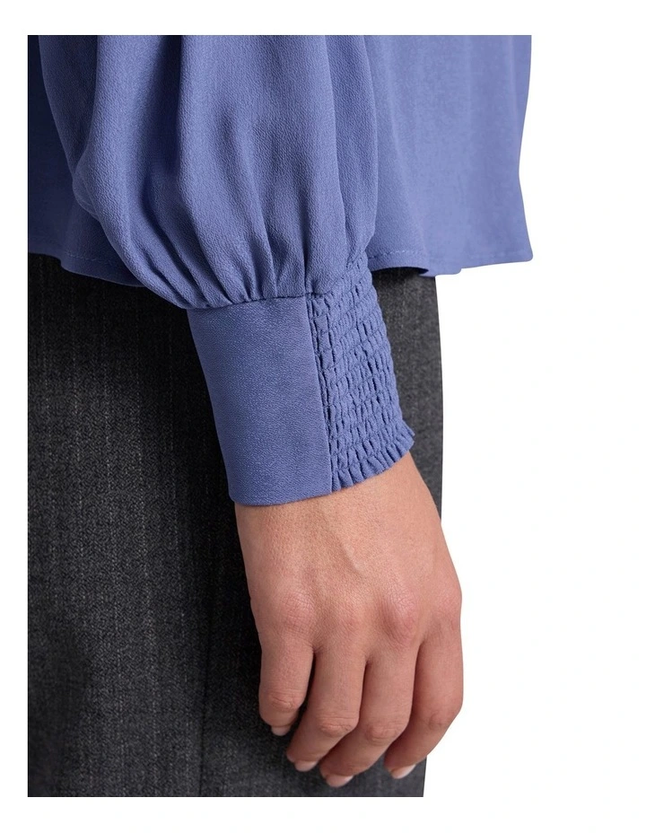 Calliopy Viscose Blouse in Cadet Blue image 3