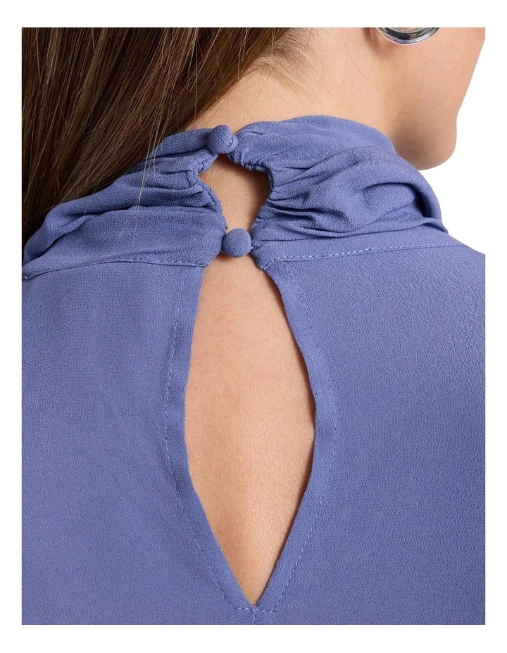 Calliopy Viscose Blouse in Cadet Blue image 4