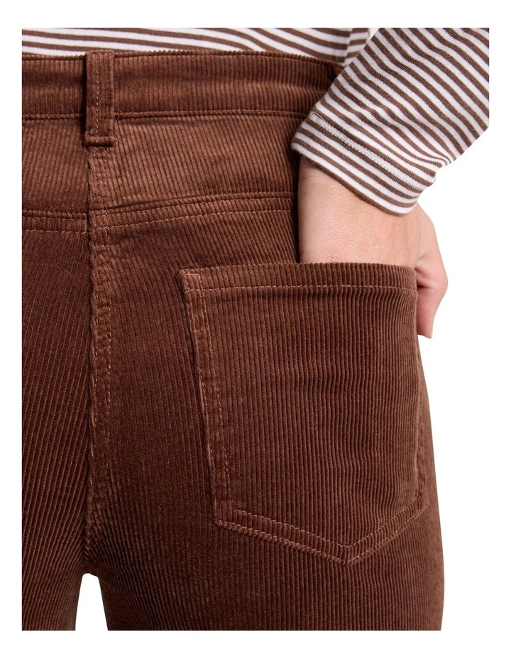 Celine Corduroy Pant in Dark Nutmeg image 4