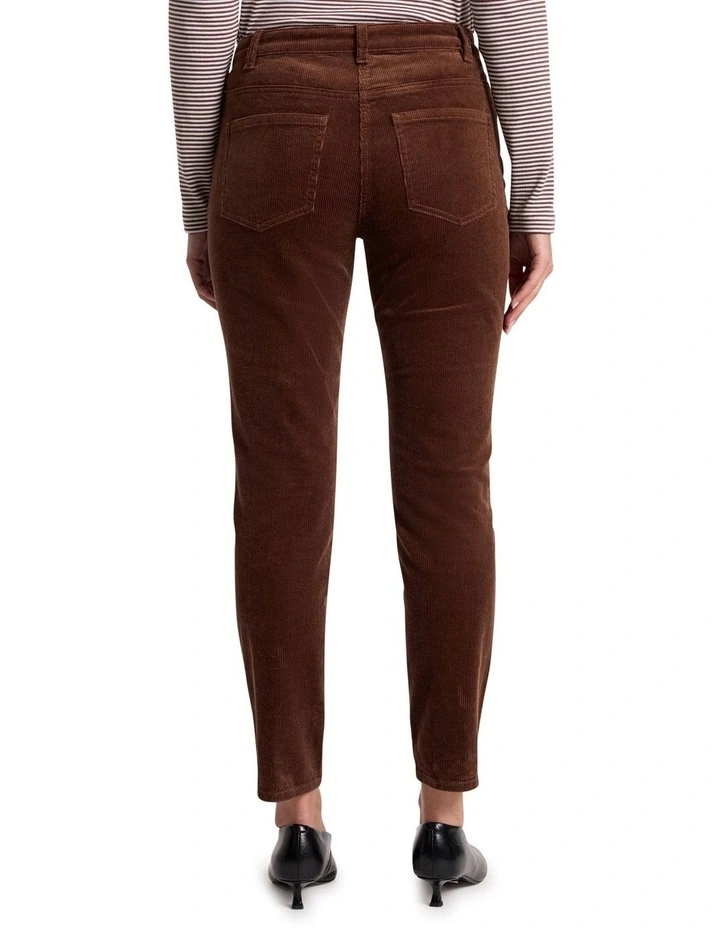 Celine Corduroy Pant in Dark Nutmeg image 5