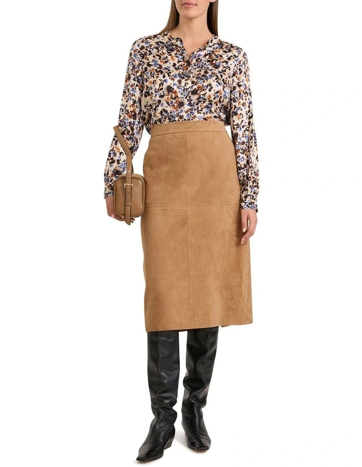 Akiro Silk Blouse in Pebble Multi image 2