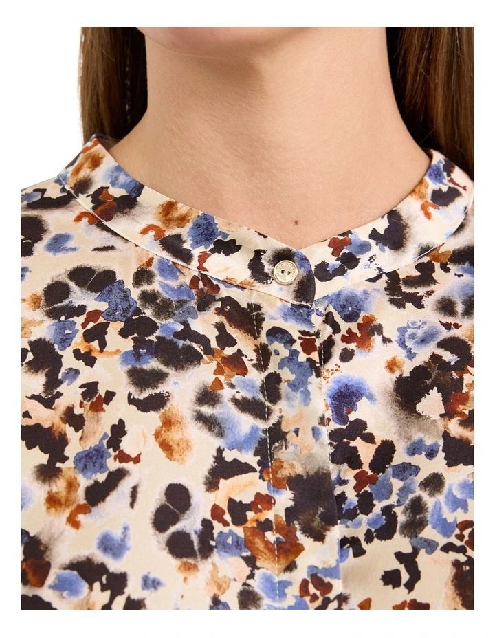 Akiro Silk Blouse in Pebble Multi image 3
